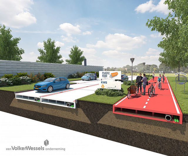 strade plastica